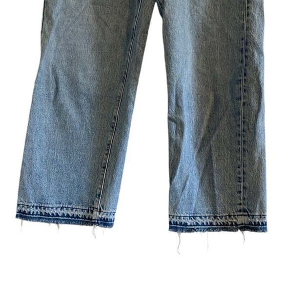 Simon Miller Kara Crop Jeans Women’s Size‎ 25 Wide Leg Low Rise Raw Hem - Picture 6 of 12